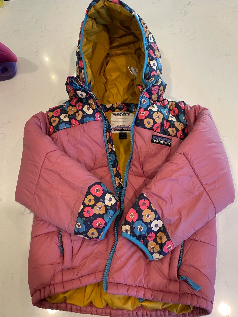 Patagonia Kids Floral Trim Jacket Winter Coat